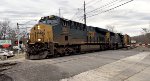 CSX 3072 leads M369 west at Arlington St.